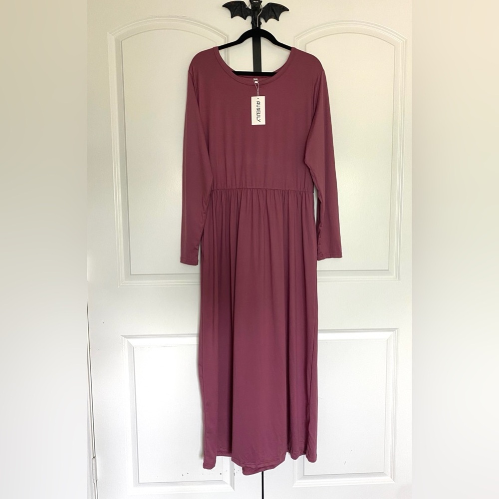 Cottagecore Maxie Dress Super Soft Stretchy pockets and Long sleeve  NWT 2X